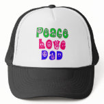 Peace Love Dad Gifts Hat