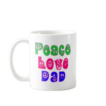 Peace Love Dad Gifts mugs by FathersDayProducts Peace Love Dad Gifts mugs