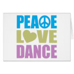 Peace Love Dance Card