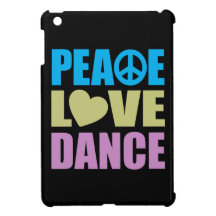 Peace Love Dance iPad Mini Cases