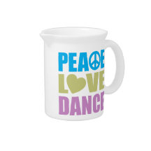 Peace Love Dance Pitcher