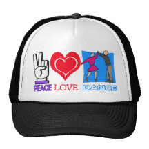 PEACE LOVE DANCE TRUCKER HATS