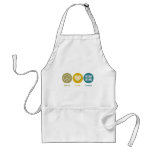 Peace Love Danish aprons
