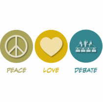 Peace Love Debate photo sculptures by 1000suns Peace Love Debate photo sculptures