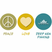 Peace Love Deep Sea Fishing photo sculptures by 1000suns Peace Love Deep Sea Fishing photo sculptures