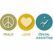 Peace Love Dental Assisting photo sculptures