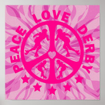 Peace Love Derby Poster