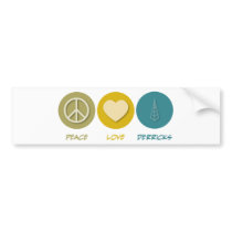Peace Love Derricks bumper stickers by 1000suns Peace Love Derricks bumper stickers
