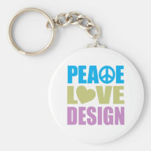 Peace Love Design Key Chains