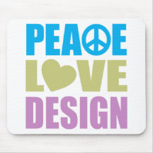 Peace Love Design Mousepad