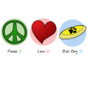 Peace Love Disc Dog petshirt