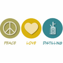 Peace Love Distilling photo sculptures