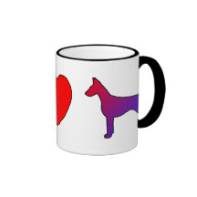 Peace Love Doberman Pinschers Mug