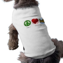 Peace Love Dock Jumping pet clothing