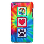 Peace, Love, Dog; Pawprint Barely There iPod Covers