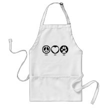 Peace Love Dogs Apron