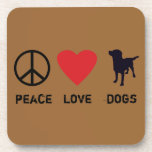Peace Love Dogs Beverage Coaster