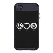Peace Love Dogs iPhone 4 Covers