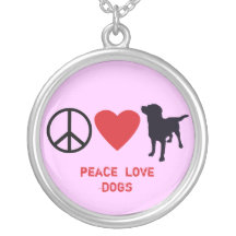 Peace Love Dogs Pendants
