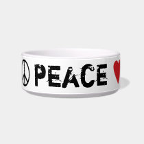 Peace Love Dogs pet bowls