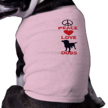 Peace Love Dogs Pet T-shirt
