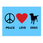 Peace Love Dogs Postcards
