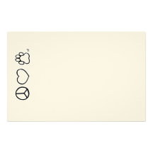 Peace, Love, & Dogs Stationery Design