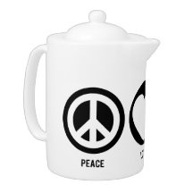 Peace Love Dogs Teapot