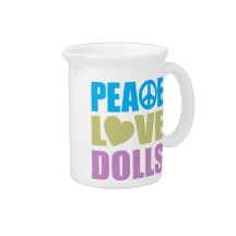 Peace Love Dolls Pitcher