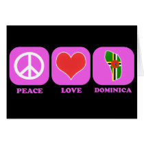 Peace Love Dominica cards