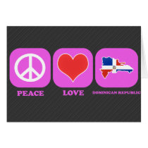 Peace Love Dominican Republic cards