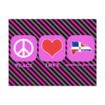 Peace Love Dominican Republic postcards by coolcountry Peace Love Dominican Republic postcards