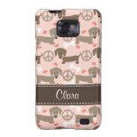 Peace Love Doxies Dachshund Samsung Galaxy S Case