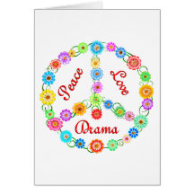 Peace Love Drama Cards