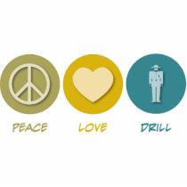Peace Love Drill photo sculptures by 1000suns Peace Love Drill photo sculptures