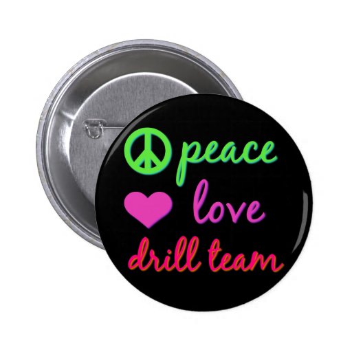 Peace Love Drill Team Pin