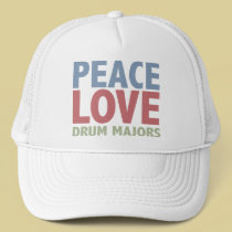 Peace Love Drum Majors hats