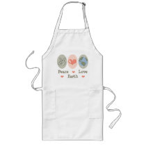 Peace Love Earth Apron