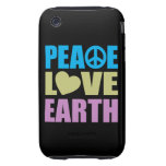 Peace Love Earth Tough iPhone 3 Cover