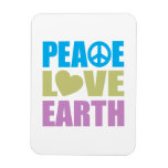 Peace Love Earth Vinyl Magnet
