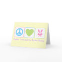 Peace Love Easter Bunny cards