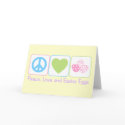Peace Love Easter Eggs cards