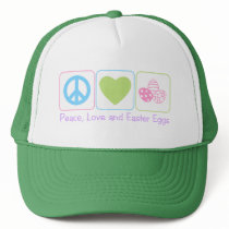 Peace Love Easter Eggs hats by PeaceLoveAnd Peace Love Easter Eggs hats