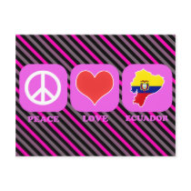 Peace Love Ecuador postcards