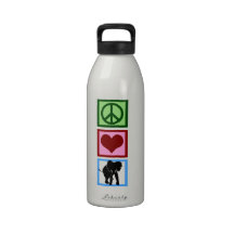 Peace Love Elephants Water Bottles