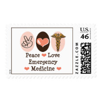 Peace Love Emergency Medicine Stamps
