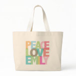 Peace Love Emily Personalized Tees & Gifts bags