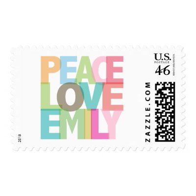 Peace Love Emily Personalized Tees & Gifts Postage