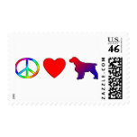 Peace Love English Springer Spaniels postage