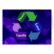 Peace Love Equality Cards